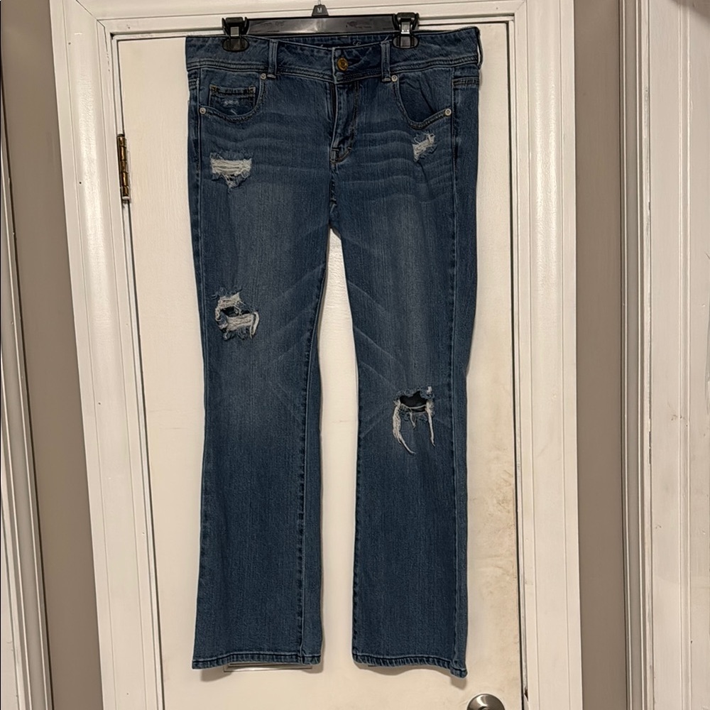 American Eagle Outfitters Dark Blue Boot Cut Jeans